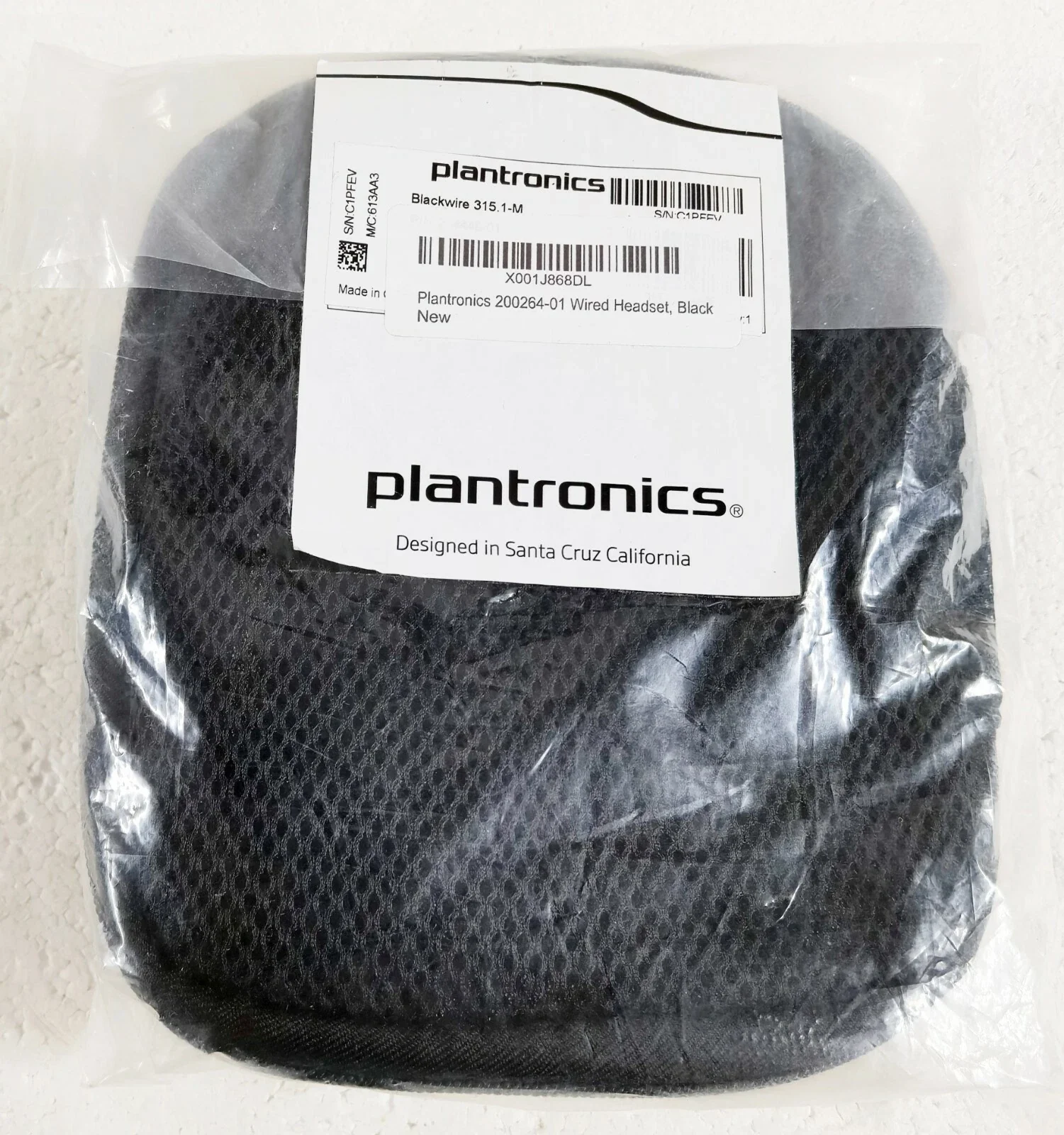 Plantronics Headset Blackwire C315.1-M Mono USB