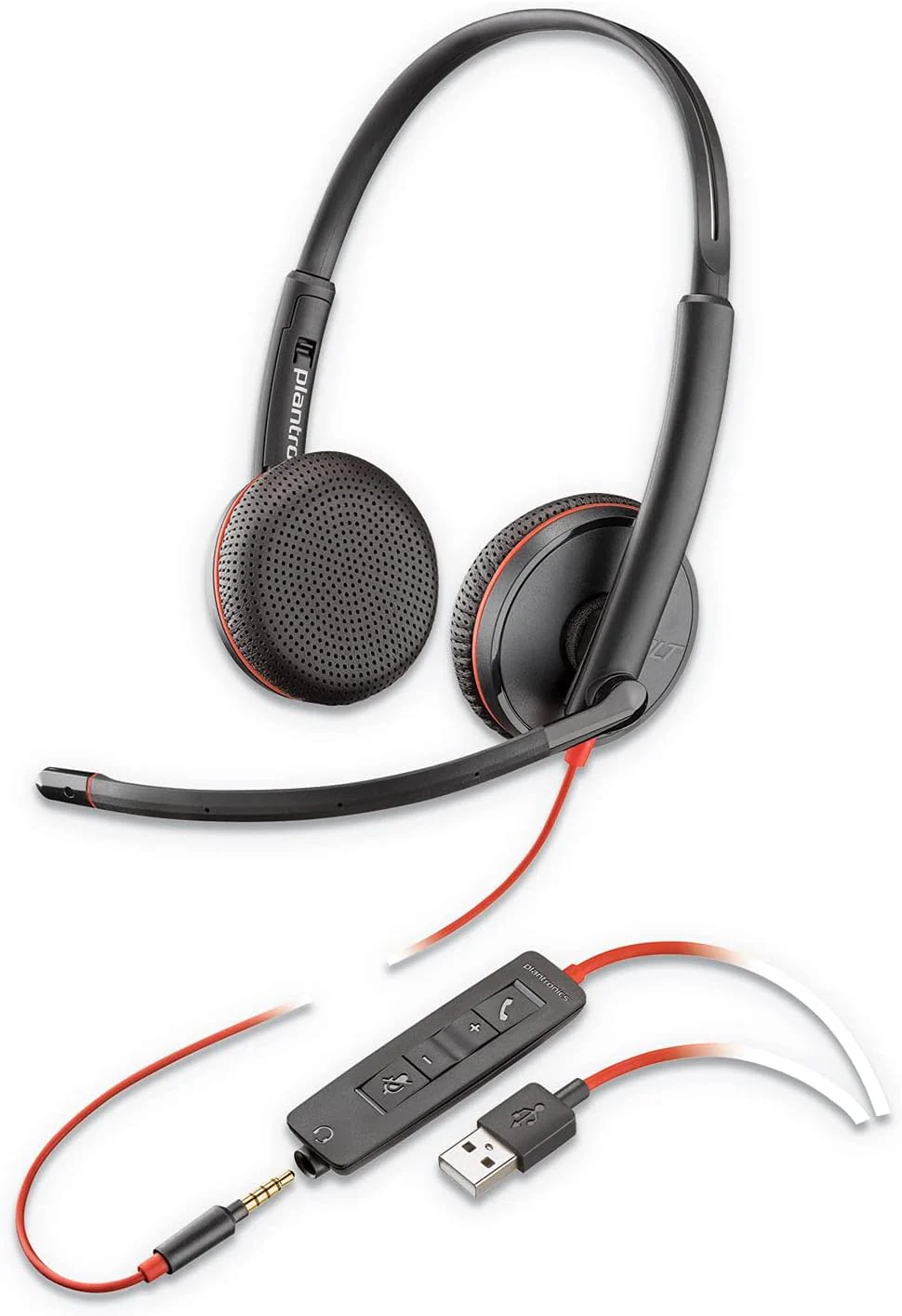 Plantronics Headset C3225 Blackwire USB-A Wired