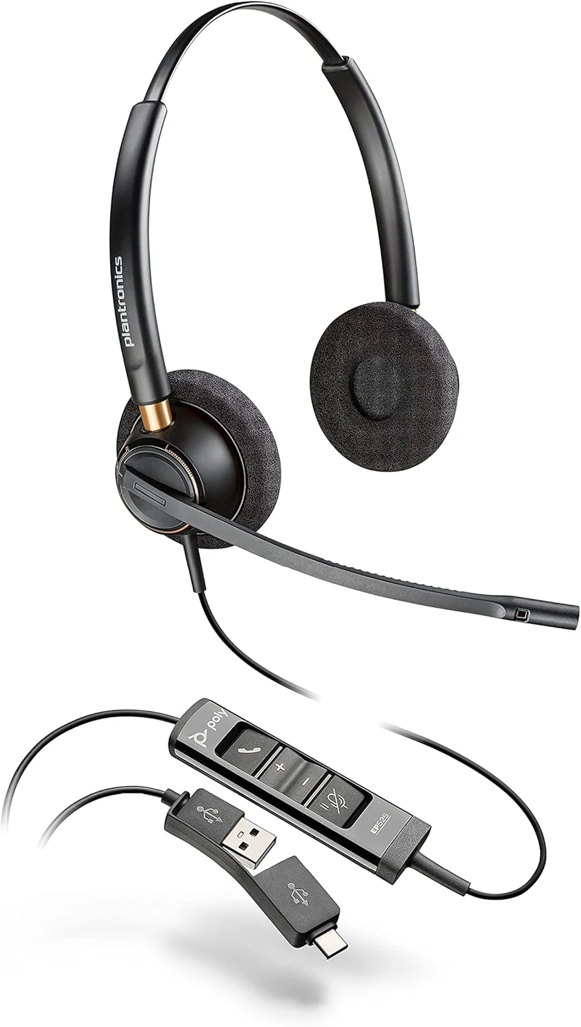 Plantronics Headset Poly EncorePro 525 USB-A Wired