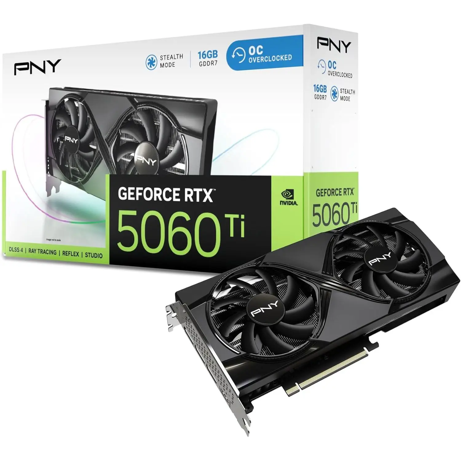 PNY Graphics Card NVIDIA RTX 5060 Ti 16GB Dual Fan OC