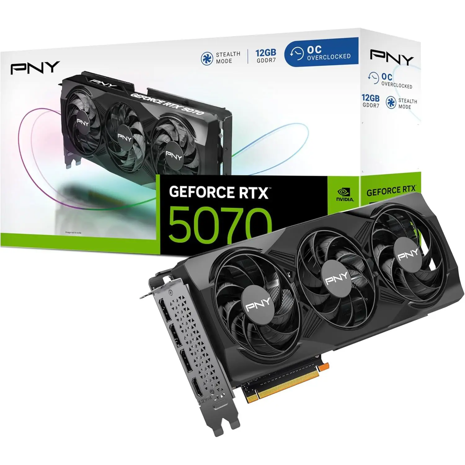 PNY Graphics Card RTX 5070 12GB OC Triple Fan