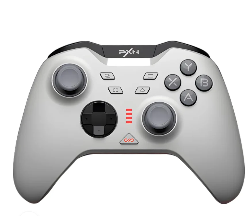 PXN Controller P5 Tri-mode Hall Effect Joystick Dual Vibration White