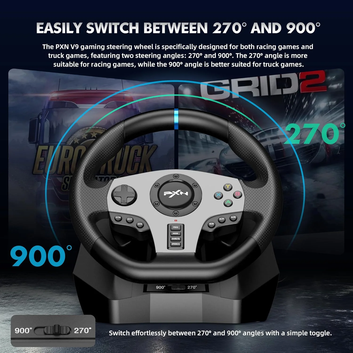 PXN Steering Wheel V9 Gen2 - Image 6