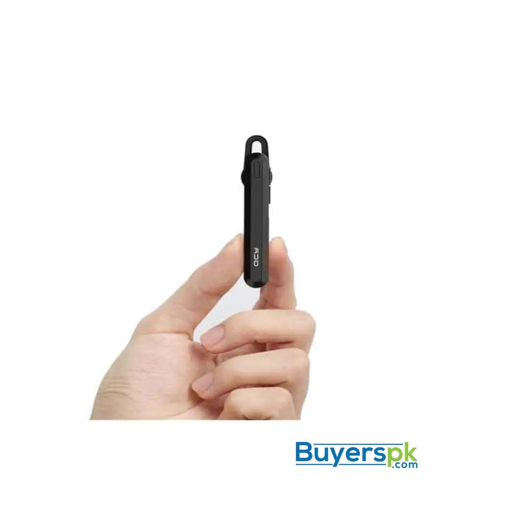 Qcy A1 Pin Size Wireless Bluetooth Earphone - Black - Image 2