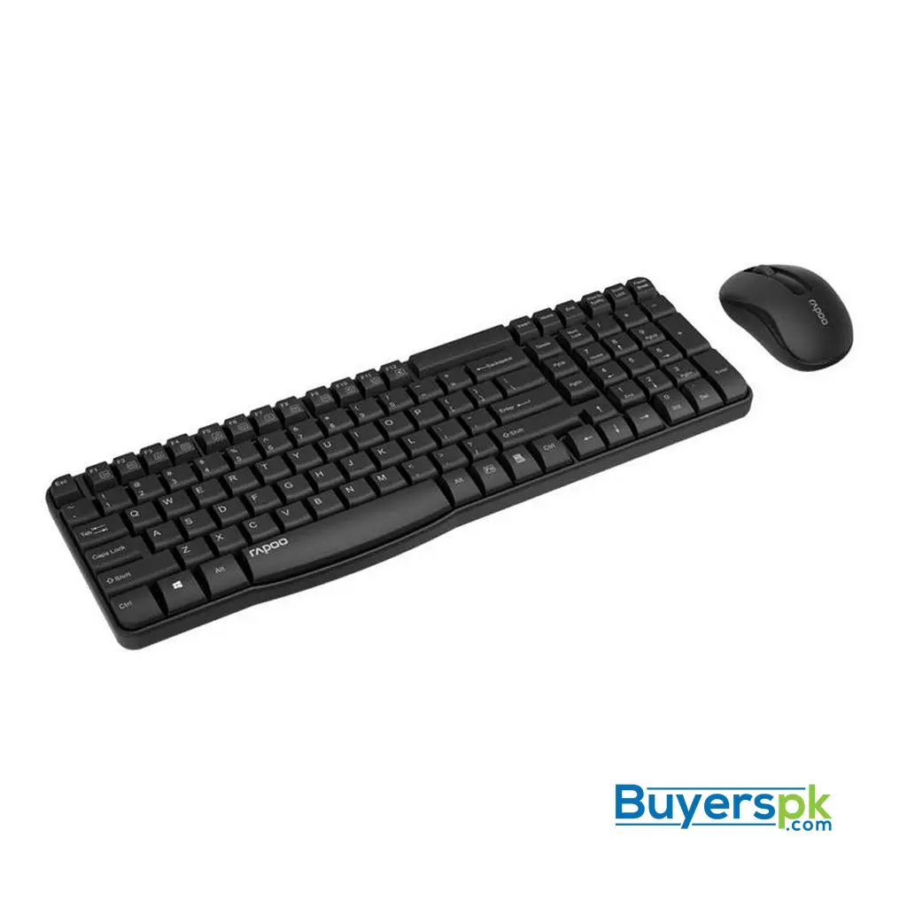 Rapoo Wireless Keyboard and Mouse X1800s Black - Image 2