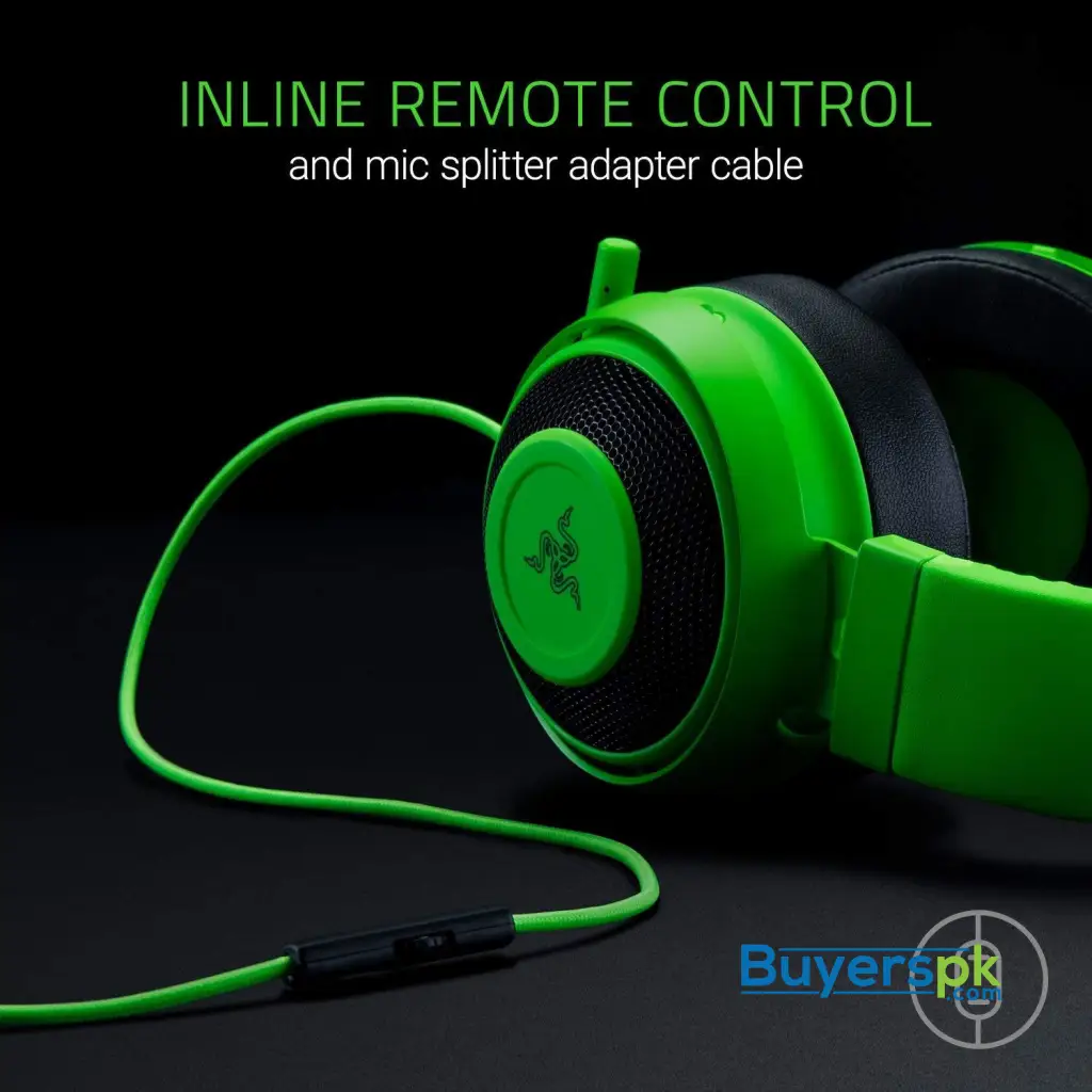 Razer Kraken Pro V2 - Nalog Gaming Headset - Green - Oval Ear Cushions - Image 6