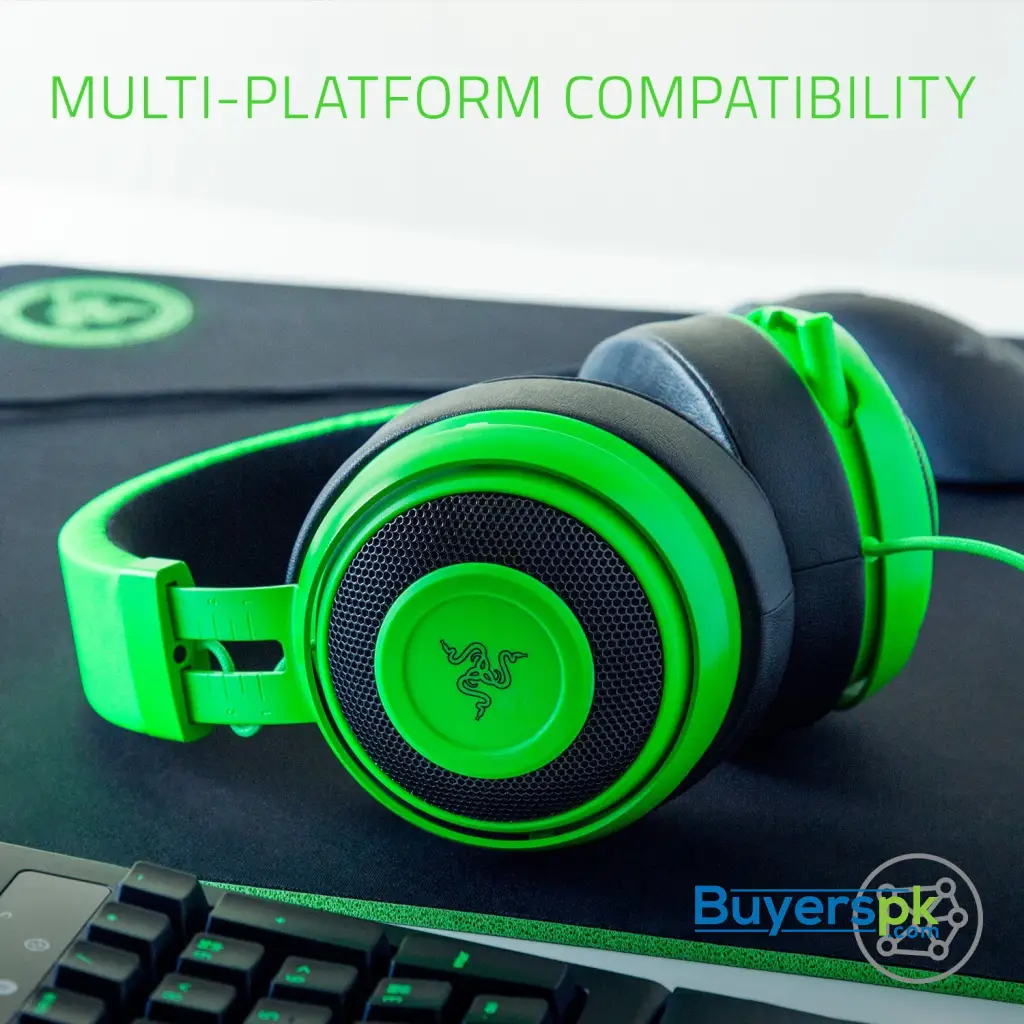 Razer Kraken Pro V2 - Nalog Gaming Headset - Green - Oval Ear Cushions - Image 7