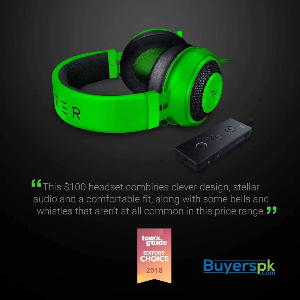 Razer Kraken Tournament Edition - Wired Gaming Headset with Usb Audio Controller - Black - Image 8