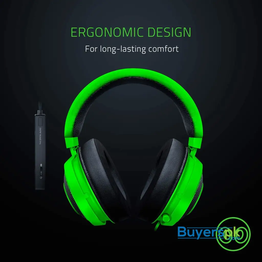 Razer Kraken Tournament Edition - Wired Gaming Headset with Usb Audio Controller - Green - Image 6