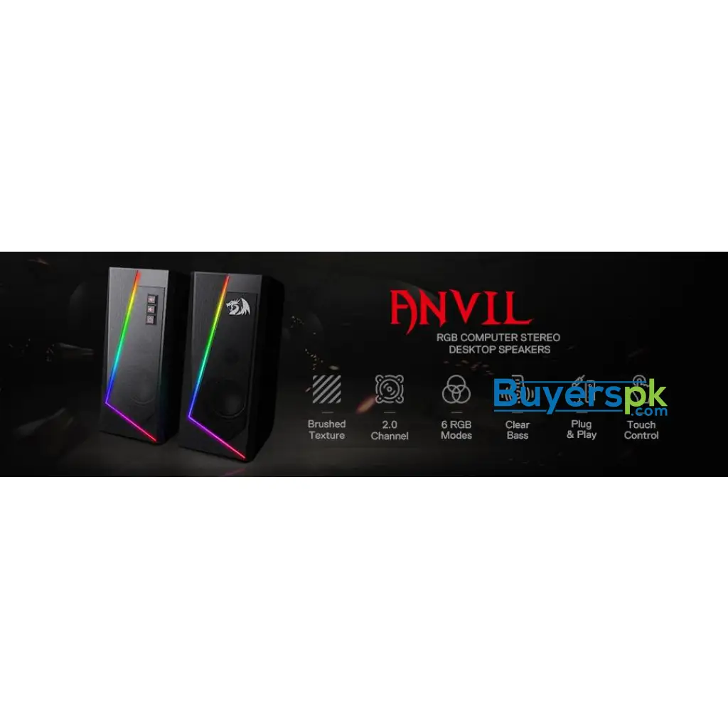 Redragon Gs520 Anvil Rgb Desktop Speakers