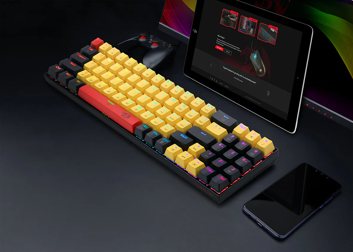 Redragon Keyboard K688 RGB Black - Image 3