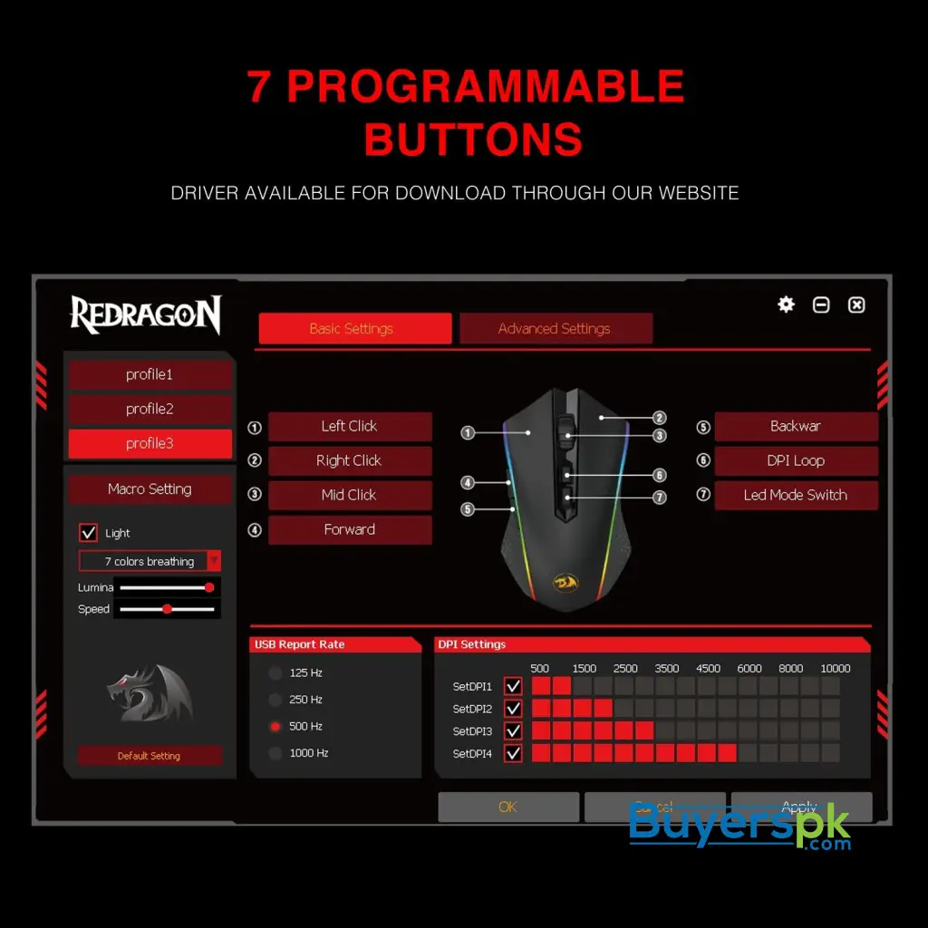 Redragon M710 Memeanlion Chroma Wired Gaming Mouse - Image 7