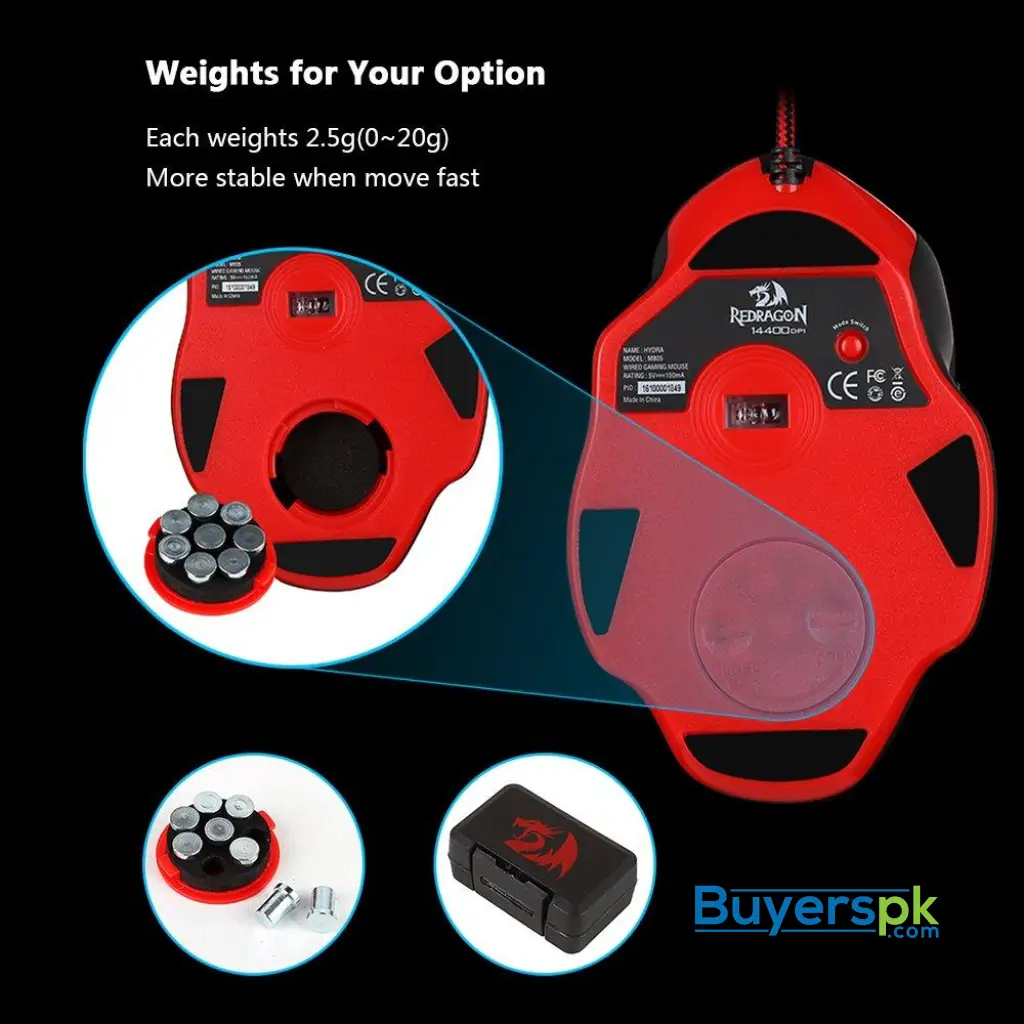Redragon M805 Hydra Wired Gaming Mouse - Image 3