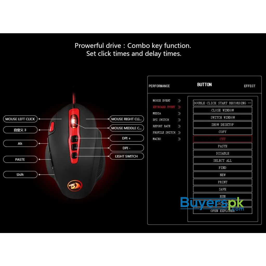 Redragon M805 Hydra Wired Gaming Mouse - Image 5