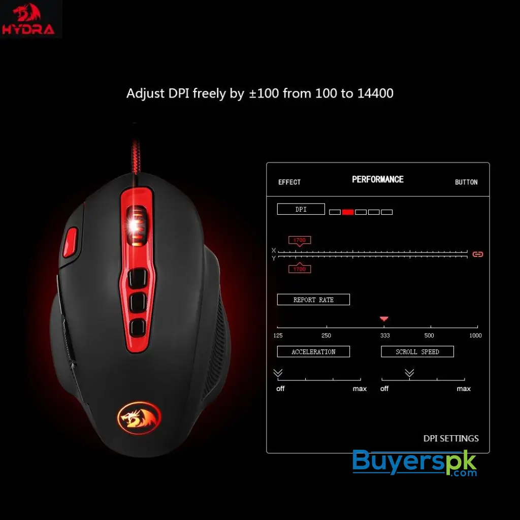 Redragon M805 Hydra Wired Gaming Mouse - Image 6