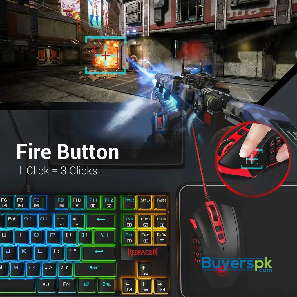 Redragon M901 Perdition Wired Gaming Mouse - Image 5