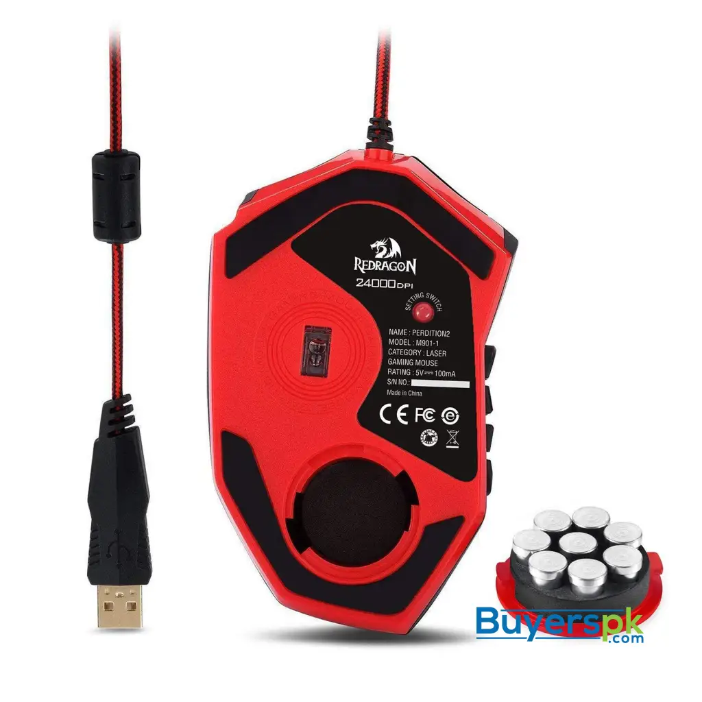 Redragon M901 Perdition Wired Gaming Mouse - Image 9