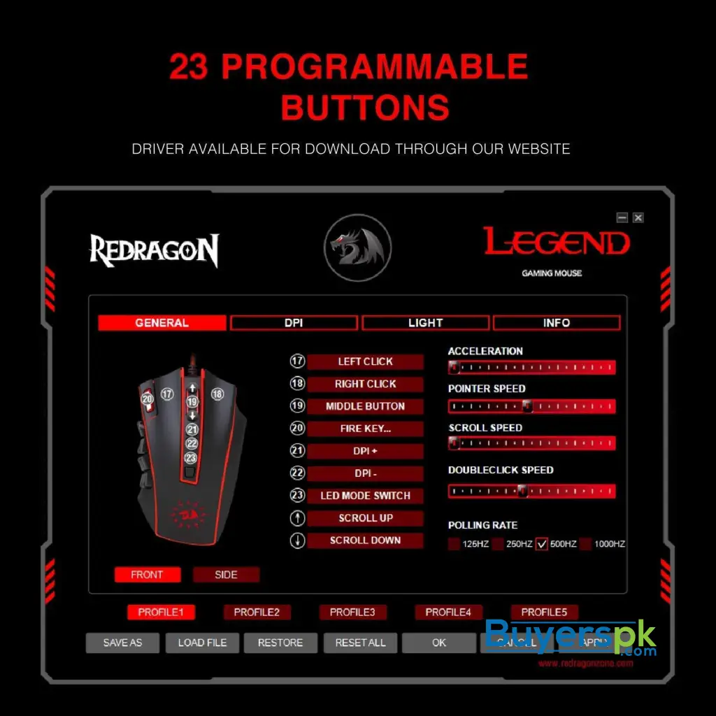 Redragon M990 Legend Wired Gaming Mouse - Image 8
