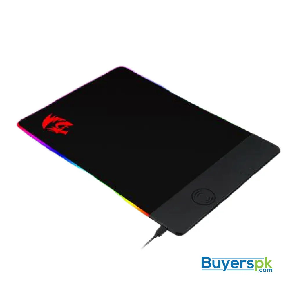 Redragon P025 Qi 10w Fast Wireless Charging Rgb Backlit Mouse Pad - Image 2