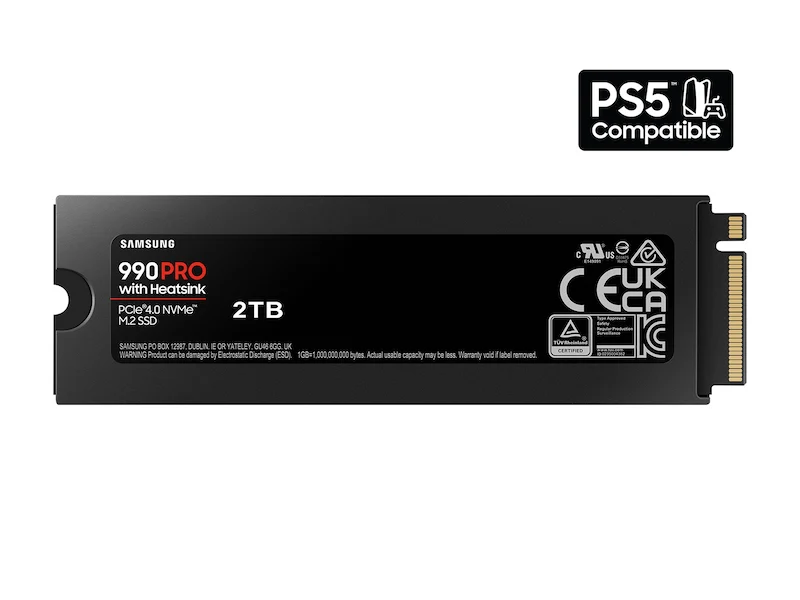 Samsung M.2 NVME SSD 990 PRO 2TB Heatsink - Image 2