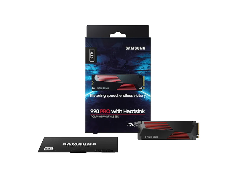 Samsung M.2 NVME SSD 990 PRO 2TB Heatsink - Image 3