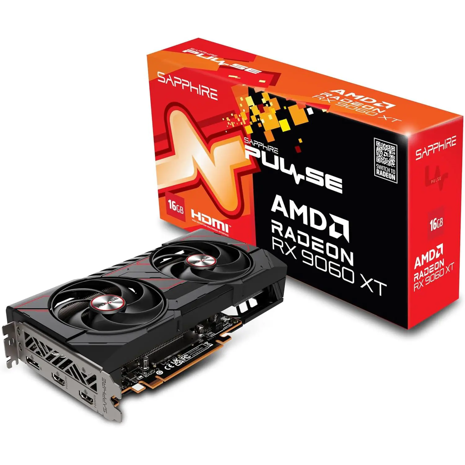 Sapphire Graphic Card Pulse AMD Radeon RX 9060 XT 16GB