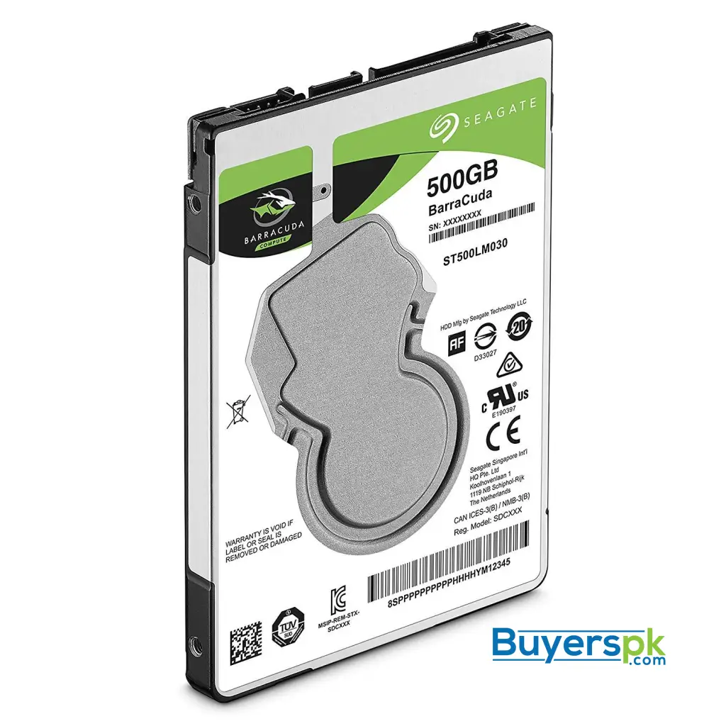 Seagate Barracuda Mobile Hard Drive 500gb Sata 6gb/s 128mb Cache 2.5-inch 7mm (st500lm030) 2 Yrs - Image 2