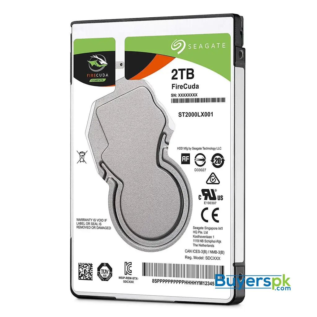 Seagate Firecuda St2000lx015 2tb 128mb Cache Sata 6.0gb/s 2.5" Laptop Internal Hard Drive 5 Yrs