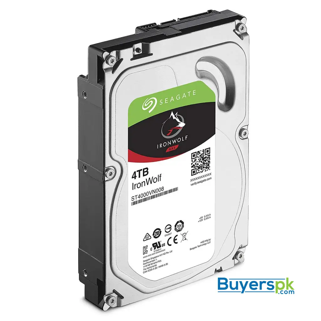 Seagate Ironwolf Nas 5900rpm Internal Sata Hard Drive 4tb 6gb/s 3.5-inch (st4000vn008) 3 Yrs - Image 2