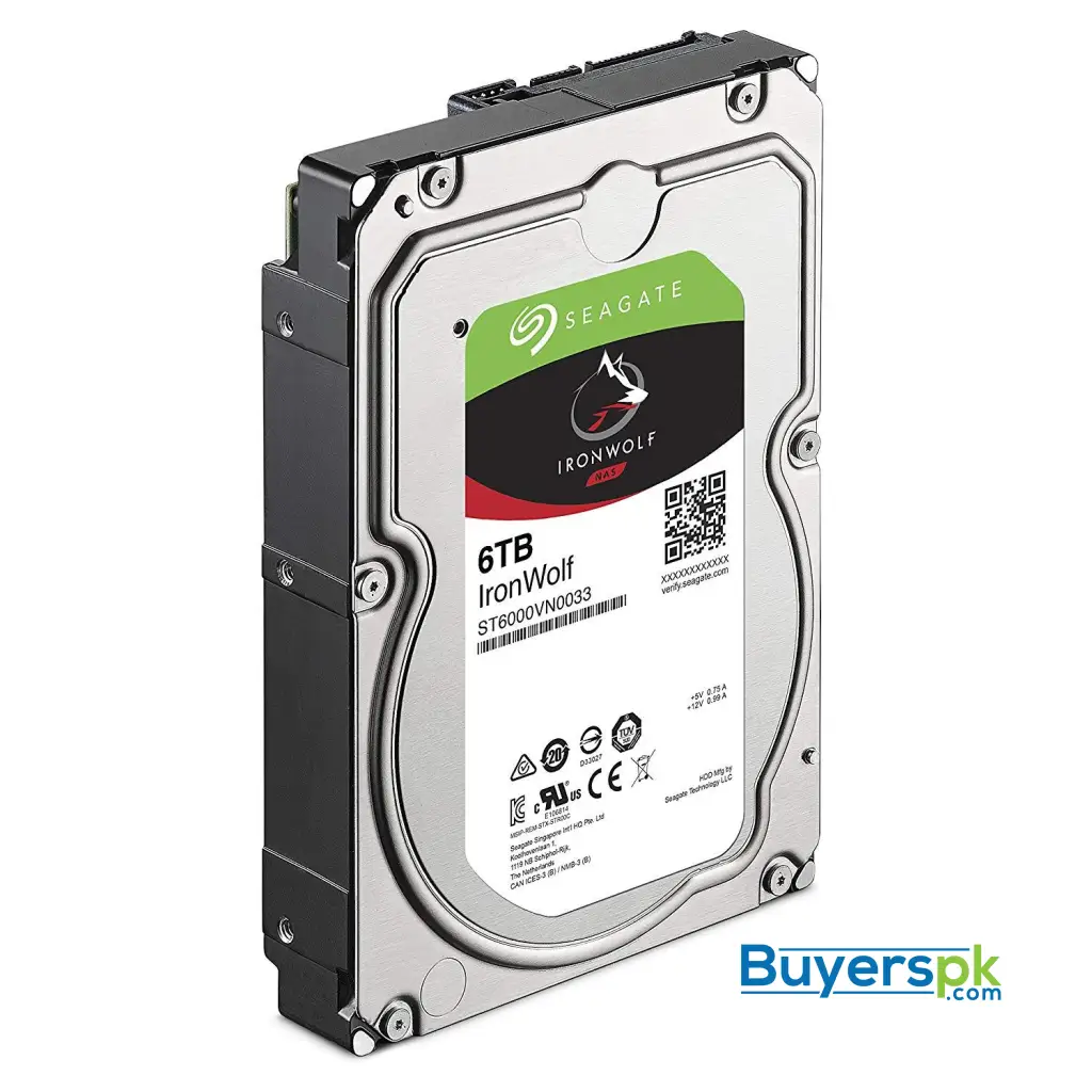 Seagate Ironwolf Nas 7200rpm Internal Sata Hard Drive 6tb 6gb/s 3.5-inch (st6000vn0033) 3 Yrs - Image 2