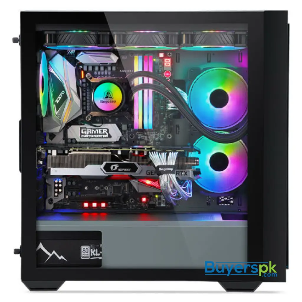 Segotep Casing Gank 360 Black 3 RGB Fans - Image 2