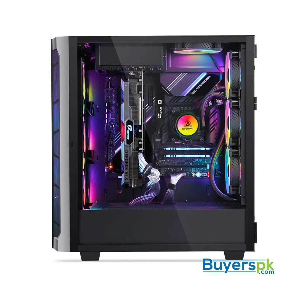 Segotep Casing Phoenix T1 Black No Fans - Image 2