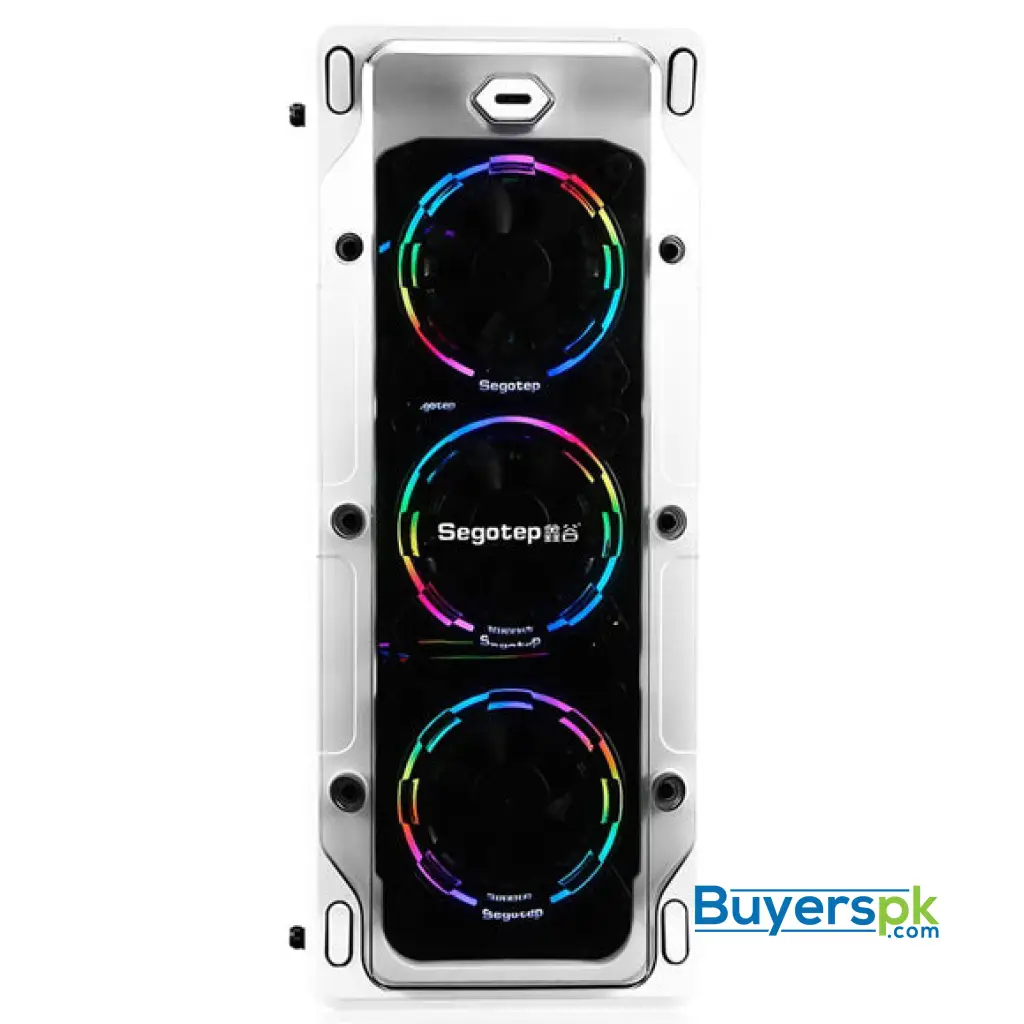 Segotep Lux 2 Rgb Gaming Case – White 3 RGB Fans - Image 2