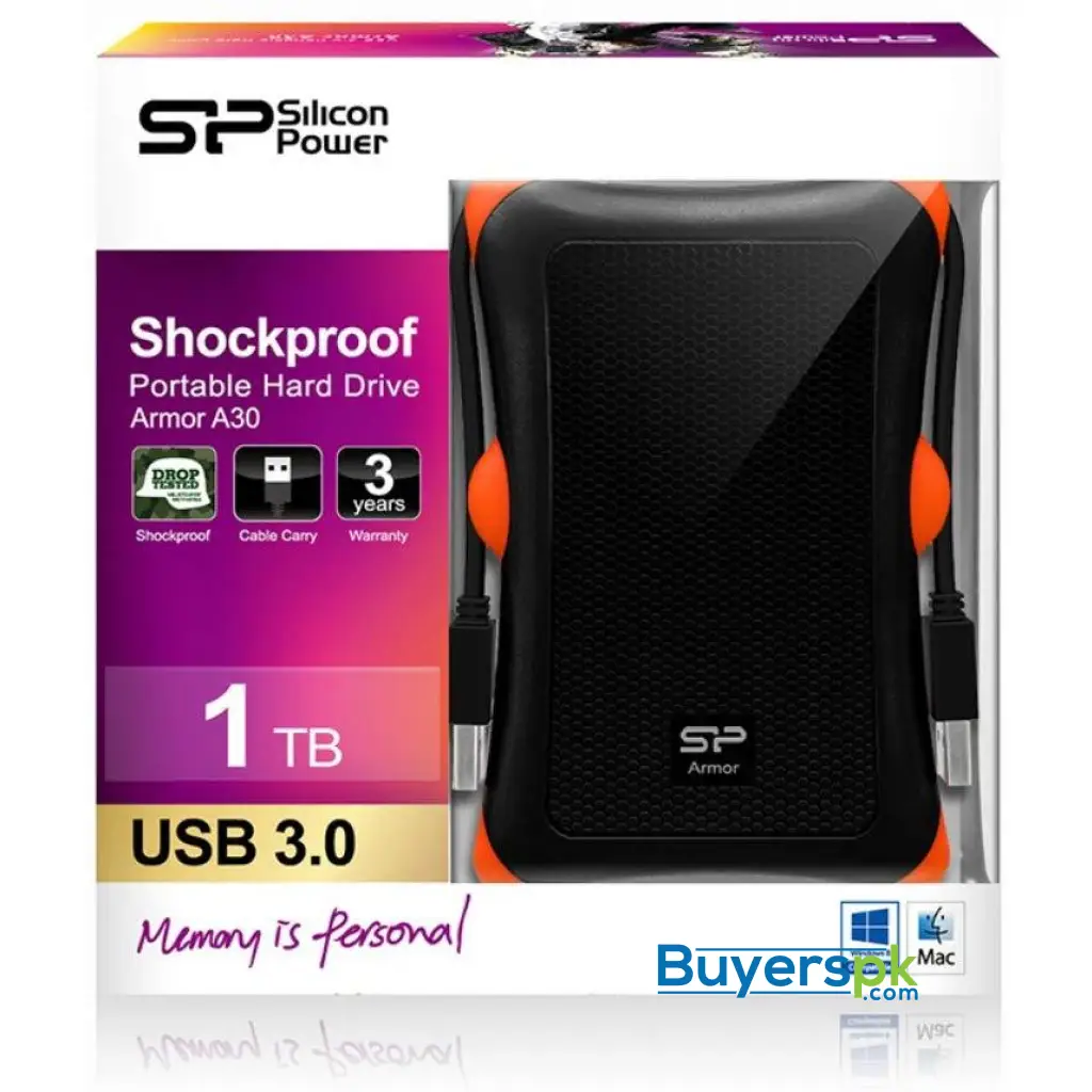 Silicon Power 2tb Rugged Portable External Hard Drive Armor A30 - Image 4
