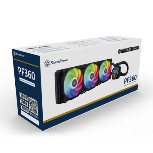 SilverStone Liquid Cooler PF360 ARGB V2 360mm Black - Image 3