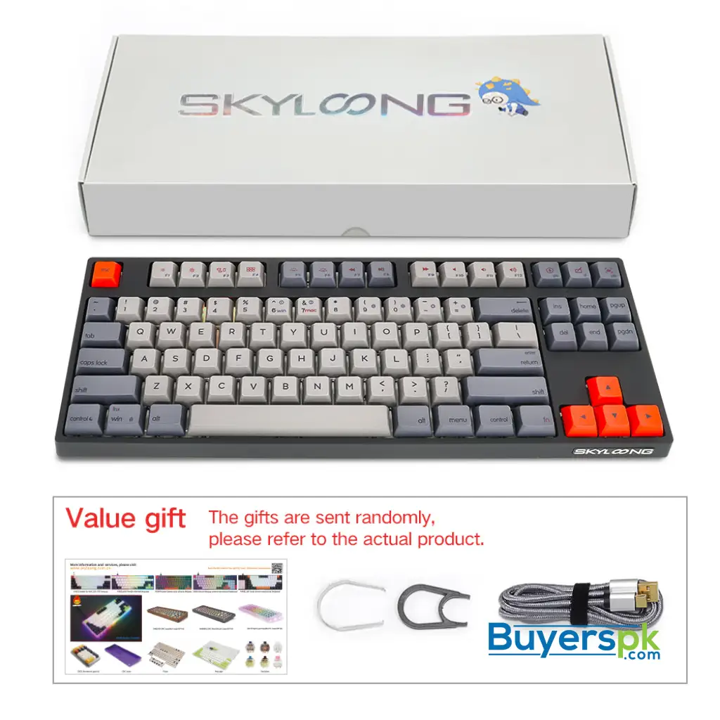 Sk87s Deep Gray (pbt Keycaps) Switches: Brown - Image 7