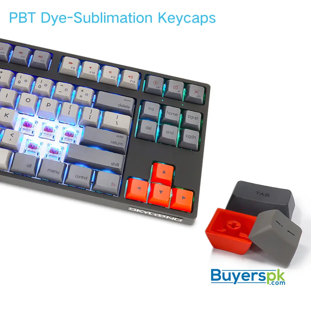 Sk87s Deep Gray (pbt Keycaps) Switches: Red - Image 2