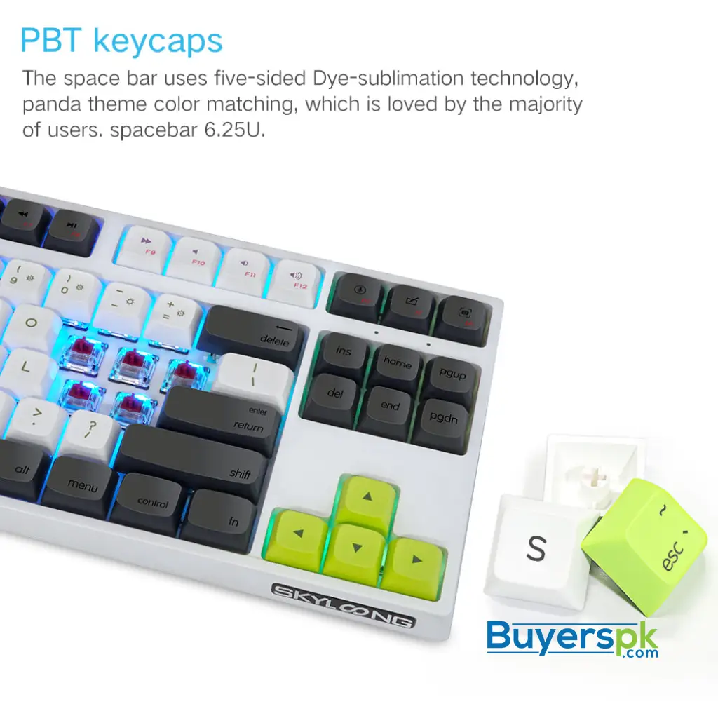 Sk87s Panda (gk1 Keycaps) Switches: Red - Image 2