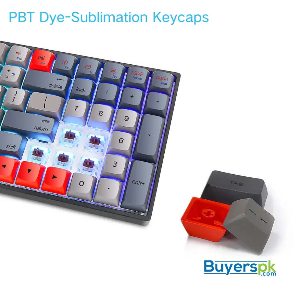Sk96s Deep Grey (pbt Keycaps) Switches: Red - Image 3