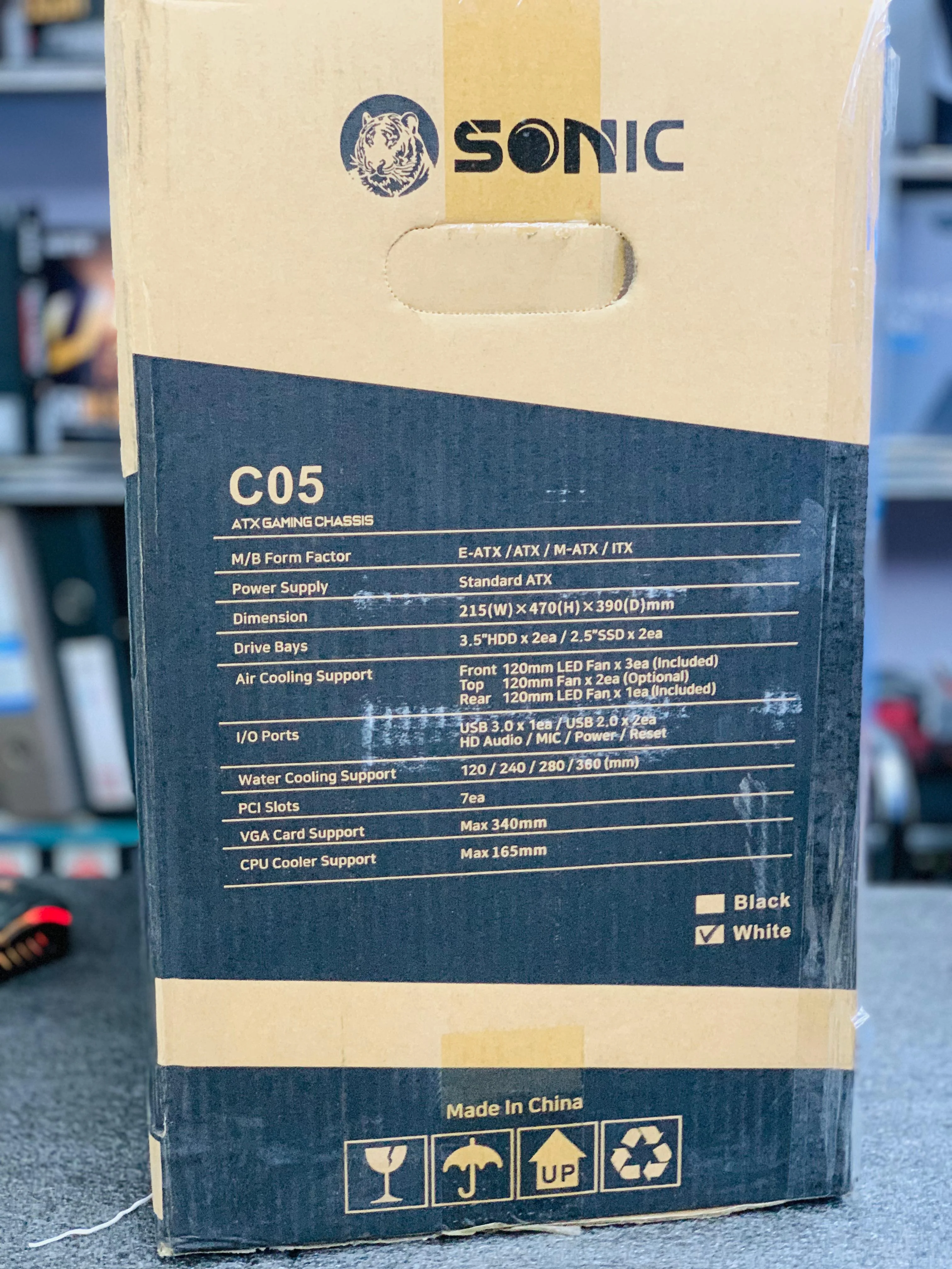 Sonic Casing Gaming C05 White 4 RGB Fans - Image 7