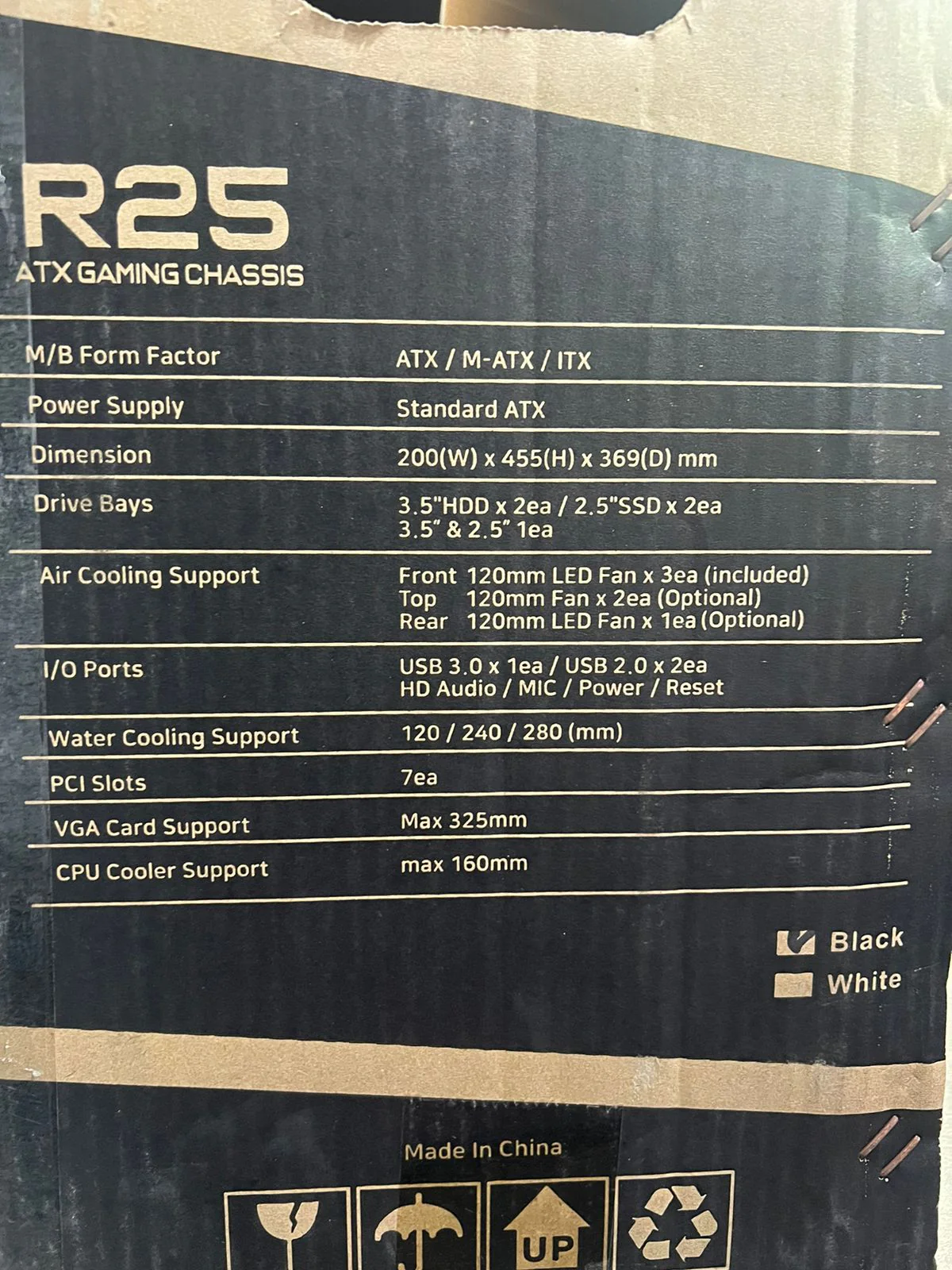 Sonic Casing R25 Black 4 RGB Fans - Image 2