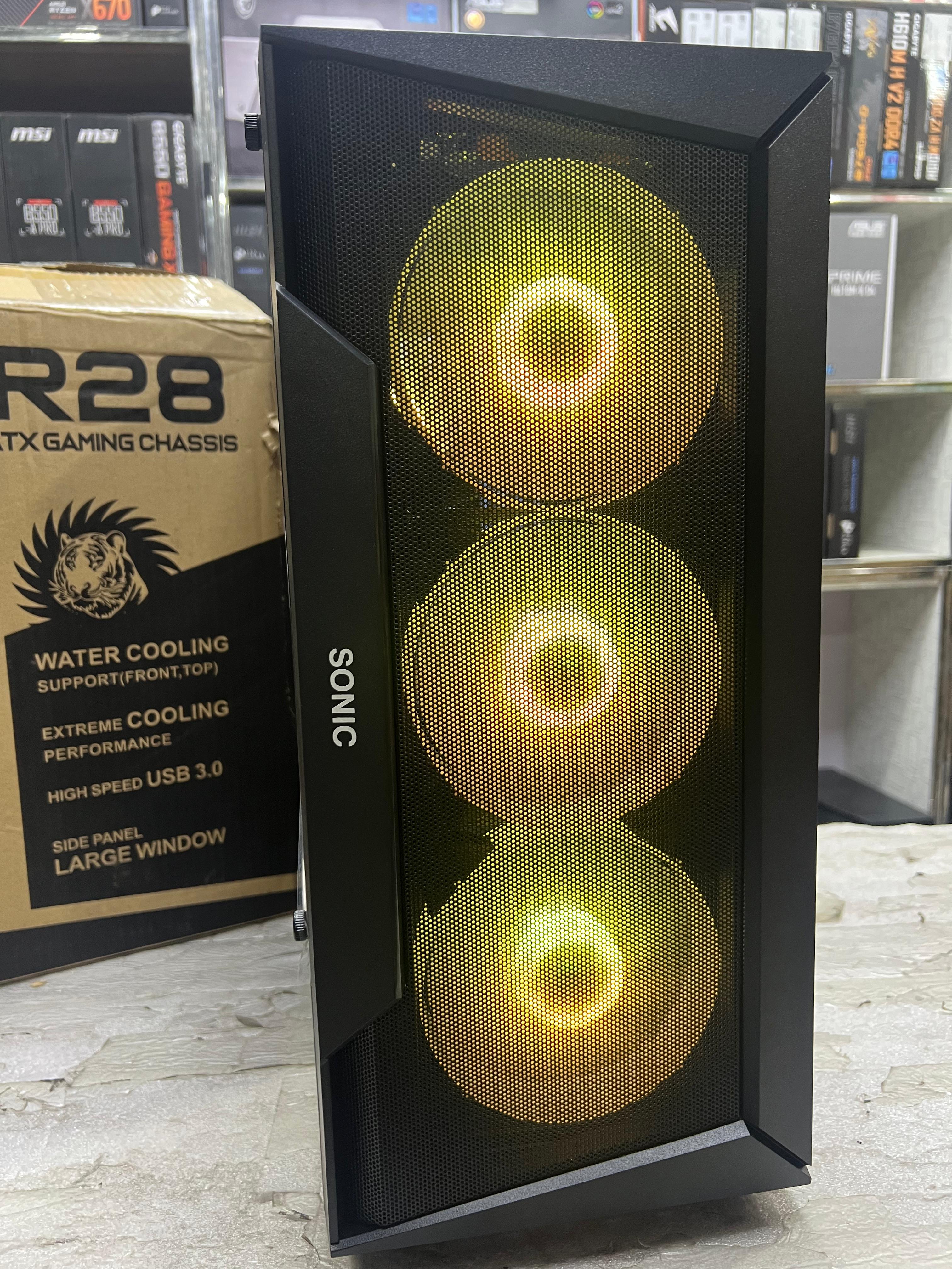 Sonic Casing R28 Black 3 RGB Fans - Image 2