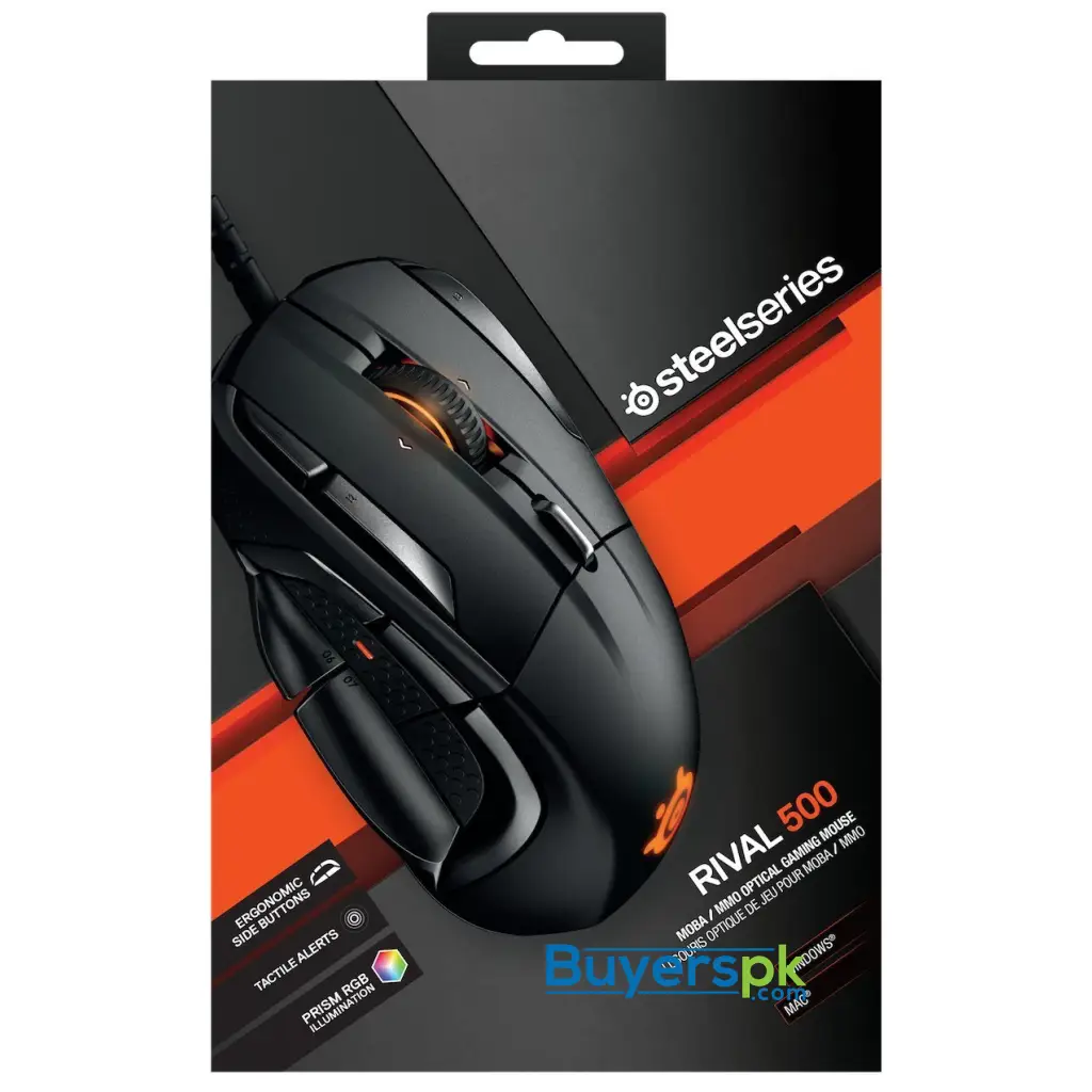 Steelseries Rival 500, Optical Gaming Mouse - Image 4