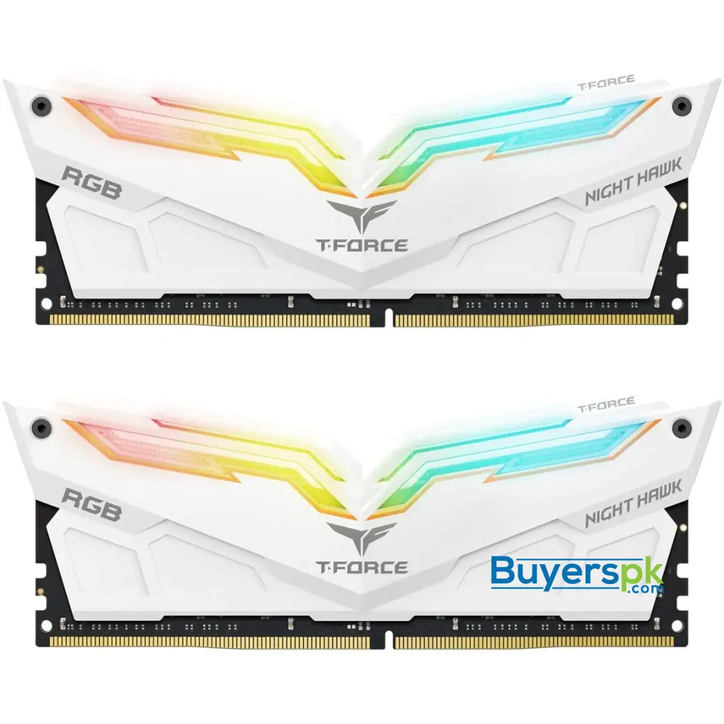 Teamgroup T-force Nighthawk Rgb White Ddr4 3200mhz 16gb (8gbx2) (tf2d416g3200hc16cdc01) Ram