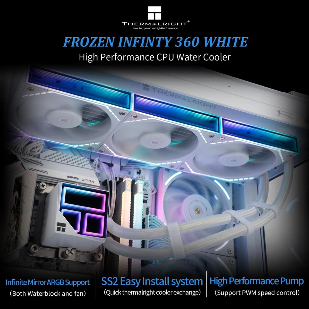 Thermalright Liquid Cooler Frozen Infinity 360 ARGB White - Image 3