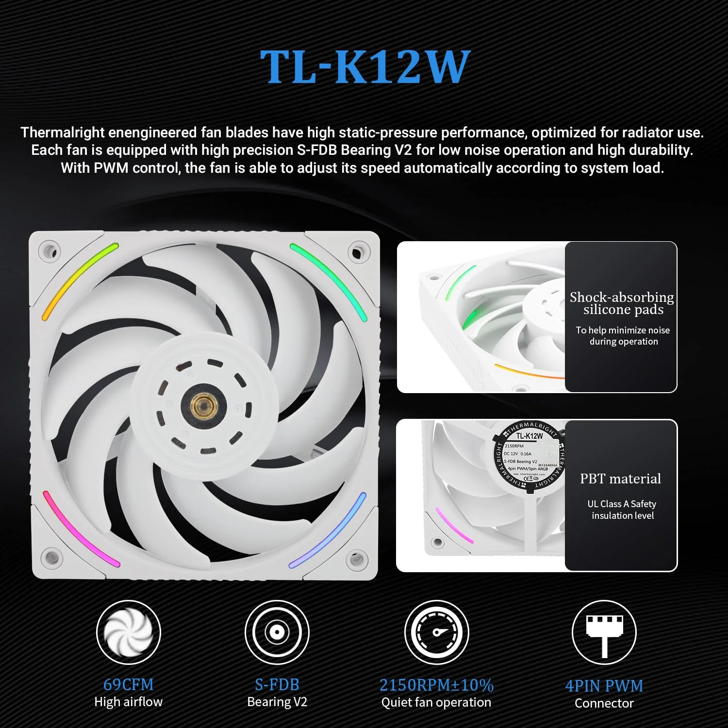 Thermalright Liquid Cooler Mjolnir Vision X 360 LCD ARGB White Without fan - Image 4