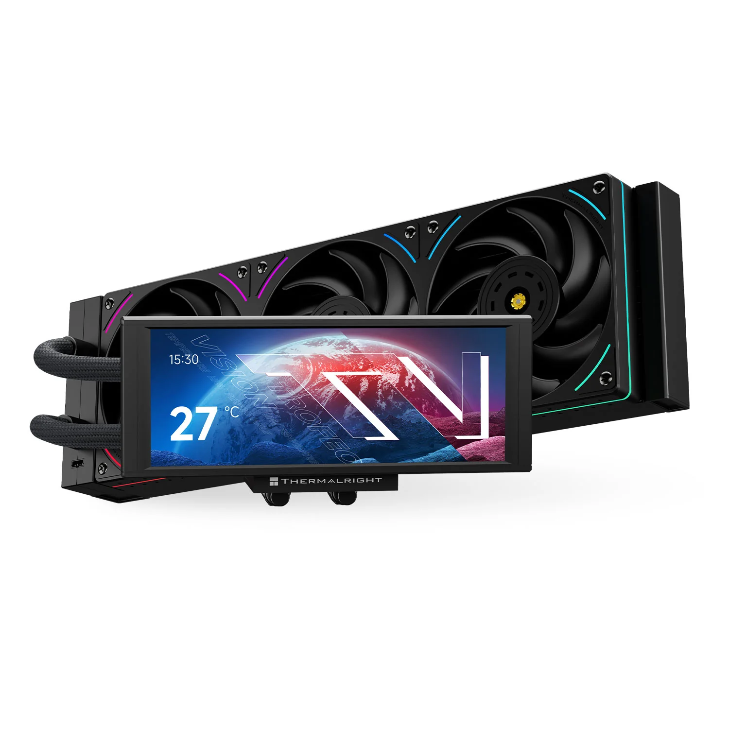 Thermalright Liquid Cooler Trofeo Vision 360 ARGB AIO Black 6.86 LCD - Image 2