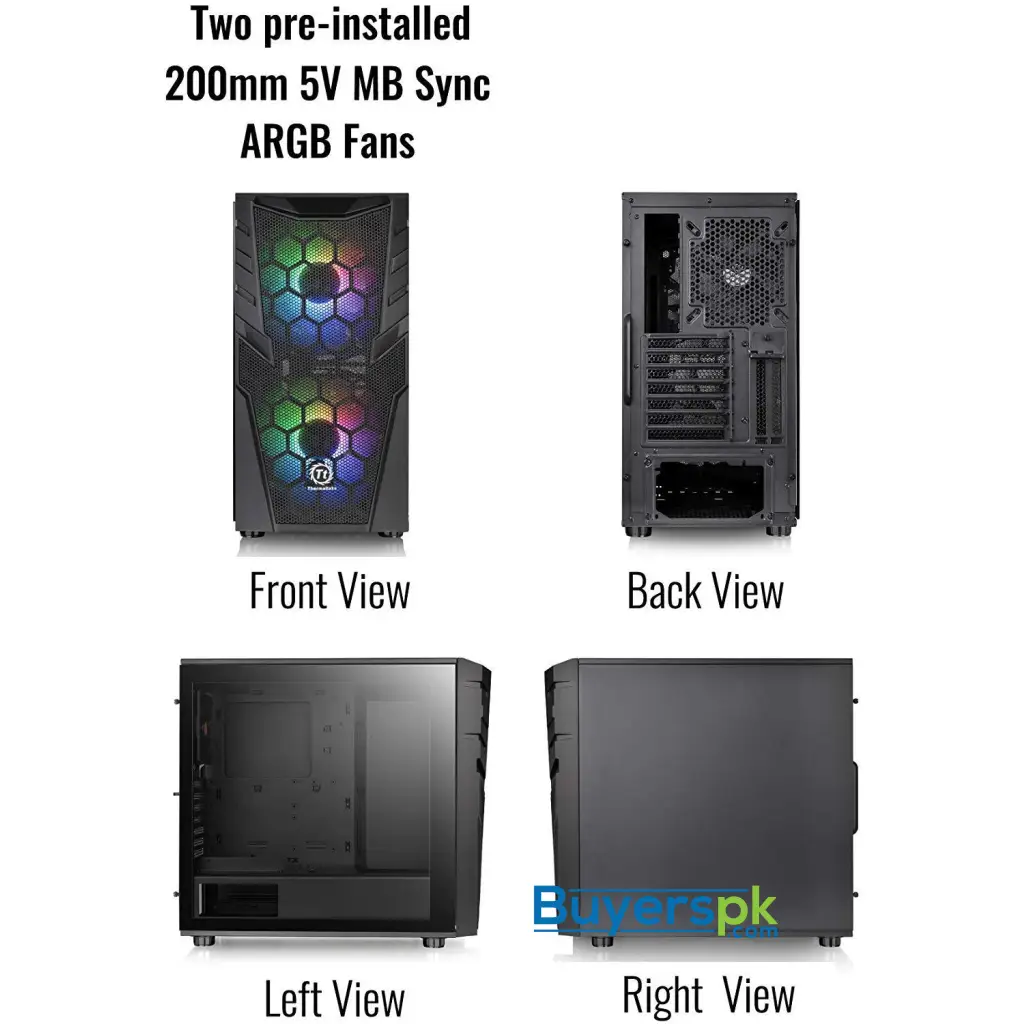 Thermaltake Commander C32 Tg Argb Atx Mid Tower Computer Chassis - Image 2