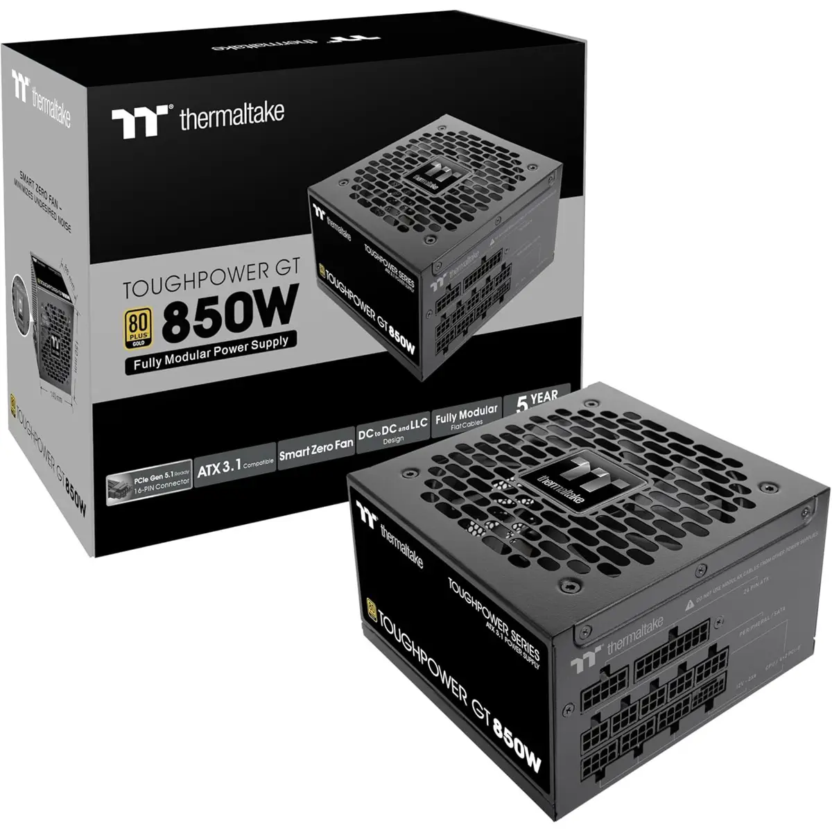 Thermaltake Power Supply Toughpower GT 850w 80 Plus Gold Fully Modular