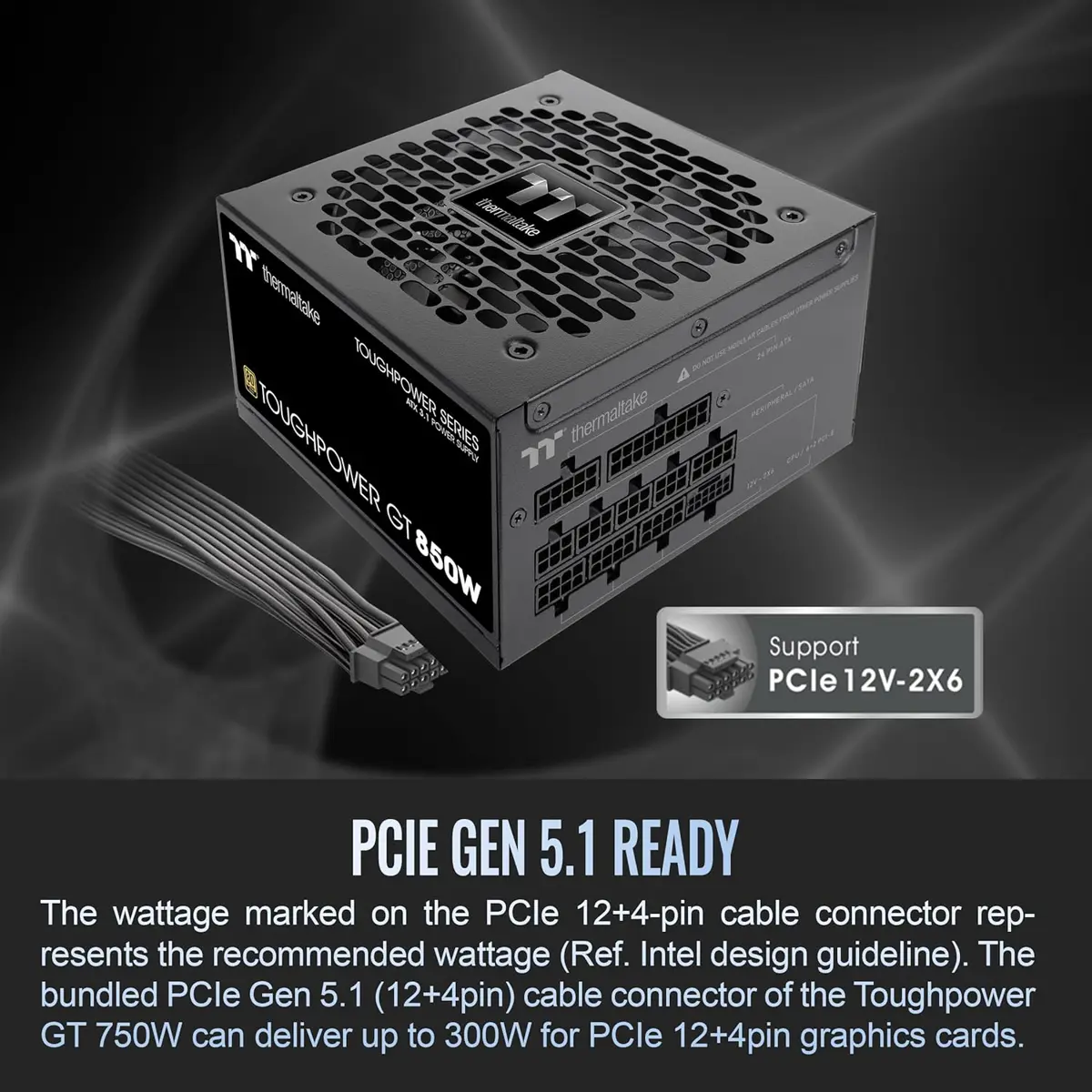 Thermaltake Power Supply Toughpower GT 850w 80 Plus Gold Fully Modular - Image 4